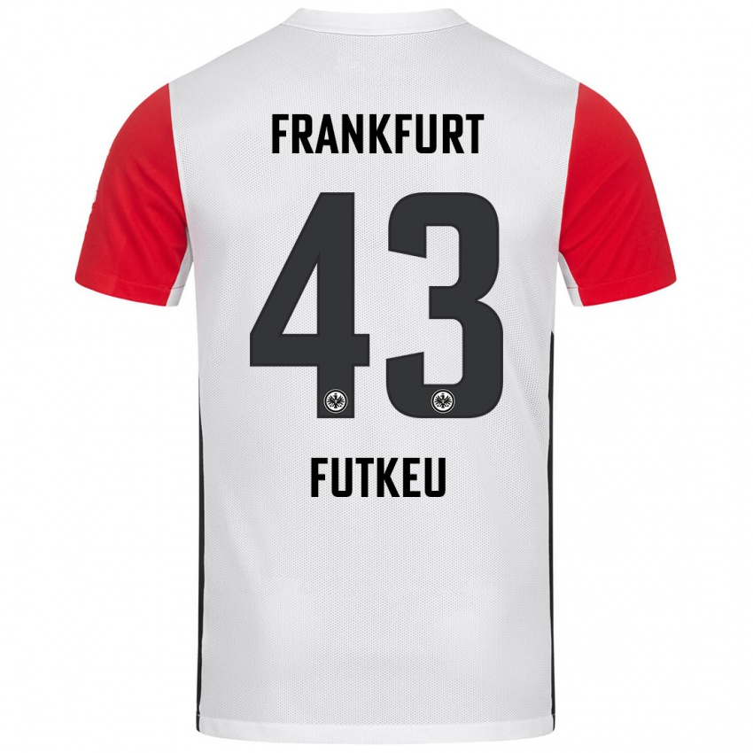 Bambino Maglia Noel Futkeu #43 Bianco Rosso Kit Gara Home 2024/25 Maglietta