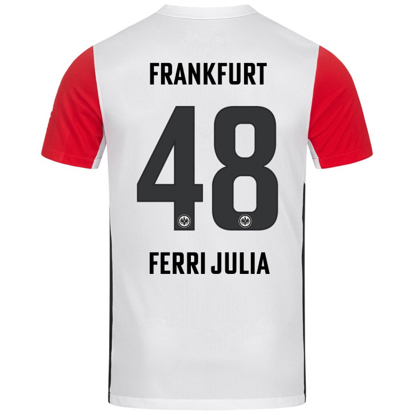 Bambino Maglia Nacho Ferri #48 Bianco Rosso Kit Gara Home 2024/25 Maglietta