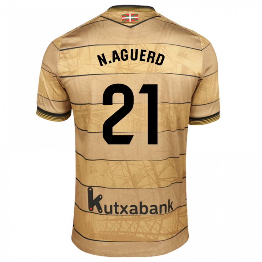 Bambino Maglia Nayef Aguerd #21 Nero Bianco Kit Gara Away 2024/25 Maglietta