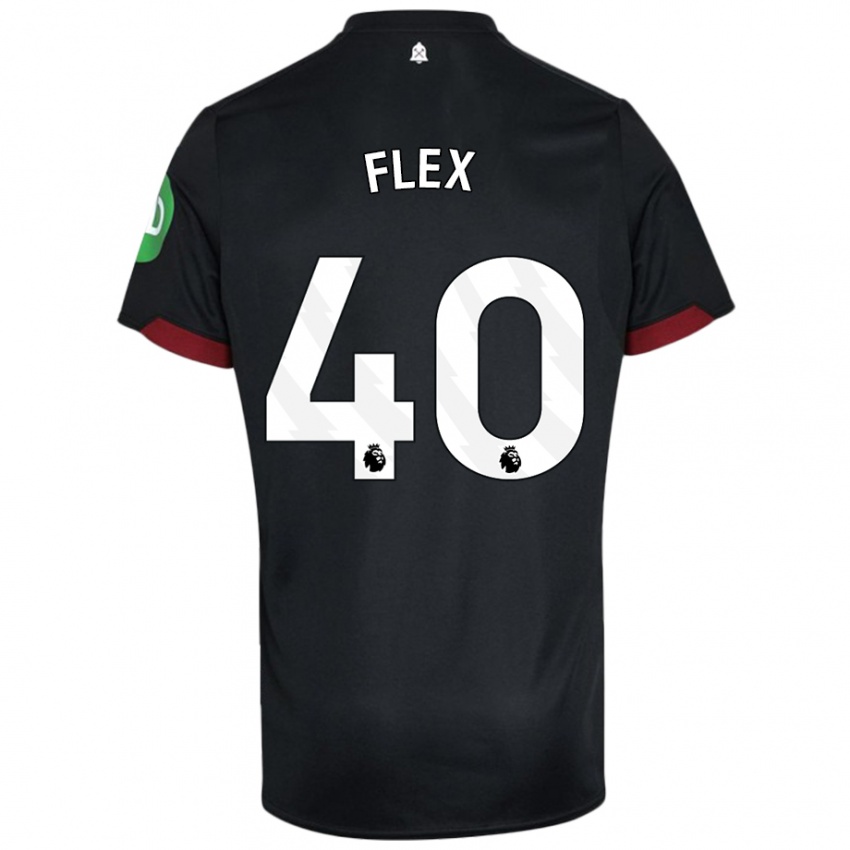 Bambino Maglia Armstrong Oko Flex #40 Nero Bianco Kit Gara Away 2024/25 Maglietta