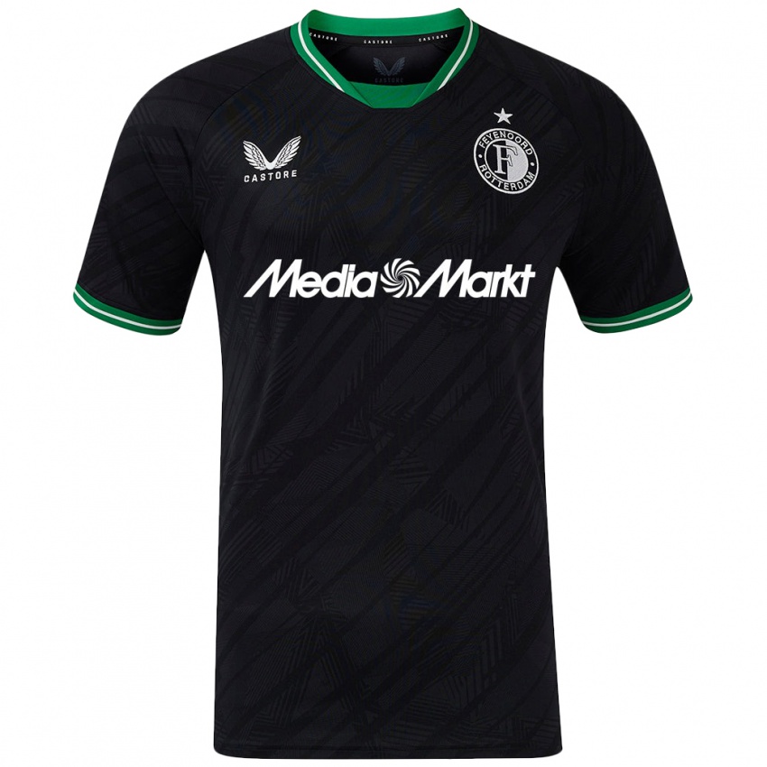 Bambino Maglia Tim Haksteeg #0 Nero Verde Kit Gara Away 2024/25 Maglietta