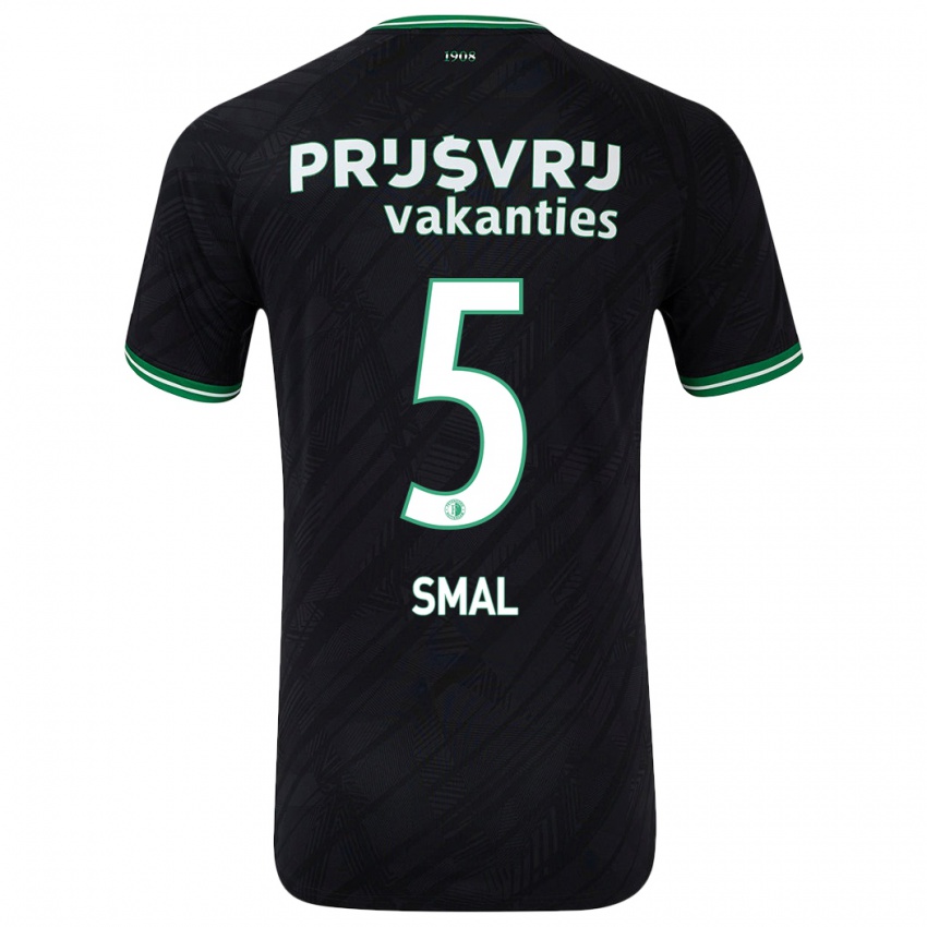 Bambino Maglia Gijs Smal #5 Nero Verde Kit Gara Away 2024/25 Maglietta