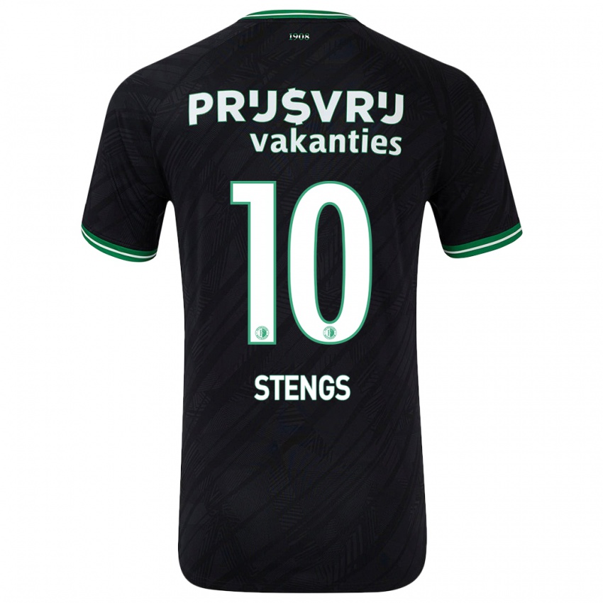 Bambino Maglia Calvin Stengs #10 Nero Verde Kit Gara Away 2024/25 Maglietta