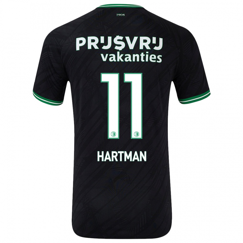 Bambino Maglia Quilindschy Hartman #11 Nero Verde Kit Gara Away 2024/25 Maglietta