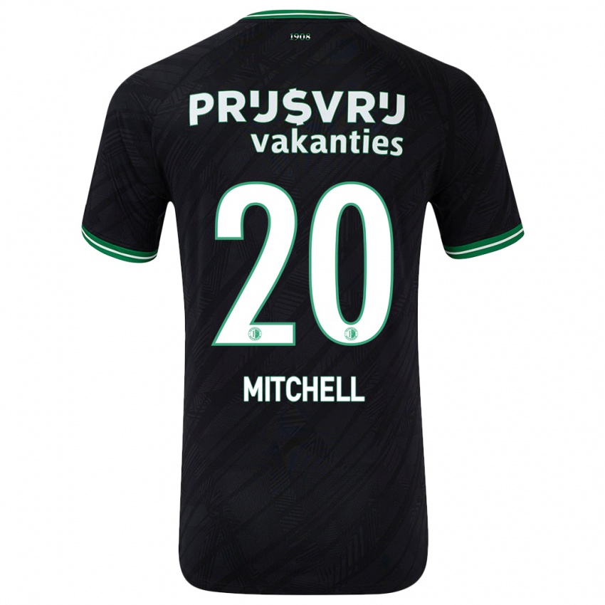 Bambino Maglia Jeyland Mitchell #20 Nero Verde Kit Gara Away 2024/25 Maglietta