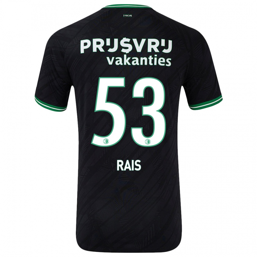 Bambino Maglia Amir Rais #53 Nero Verde Kit Gara Away 2024/25 Maglietta