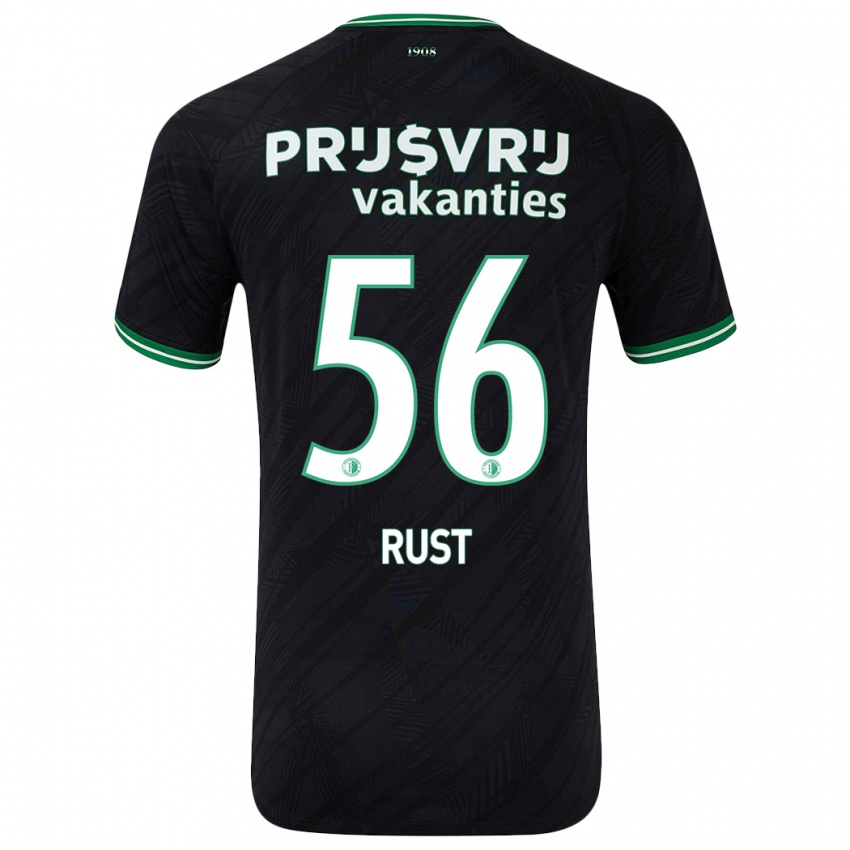 Bambino Maglia Fabiano Rust #56 Nero Verde Kit Gara Away 2024/25 Maglietta