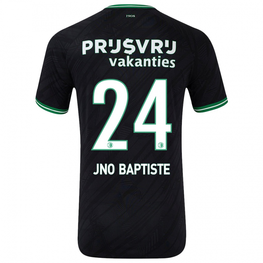 Bambino Maglia Bridget Jno Baptiste #24 Nero Verde Kit Gara Away 2024/25 Maglietta