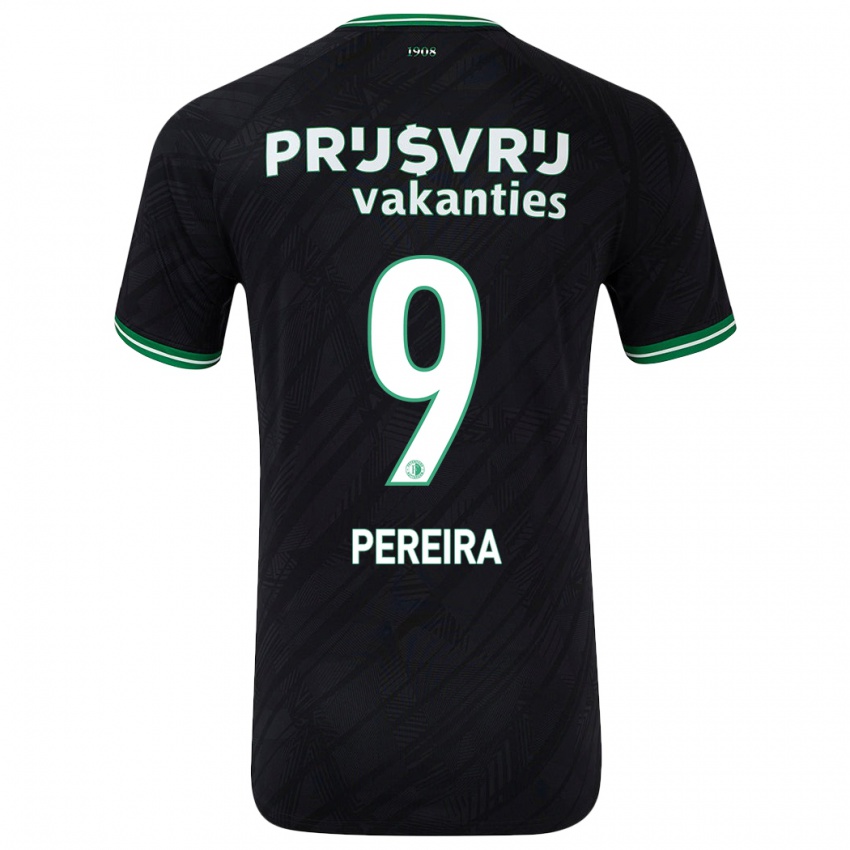 Bambino Maglia Danilo Pereira #9 Nero Verde Kit Gara Away 2024/25 Maglietta