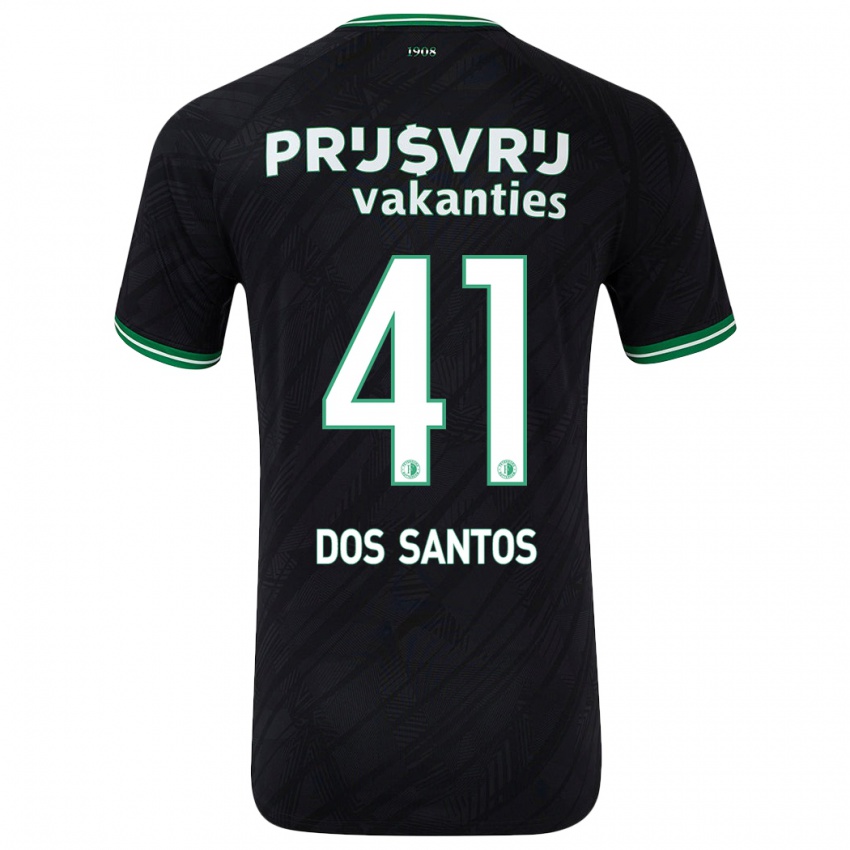 Bambino Maglia Giuliany Ben-David Dos Santos #41 Nero Verde Kit Gara Away 2024/25 Maglietta