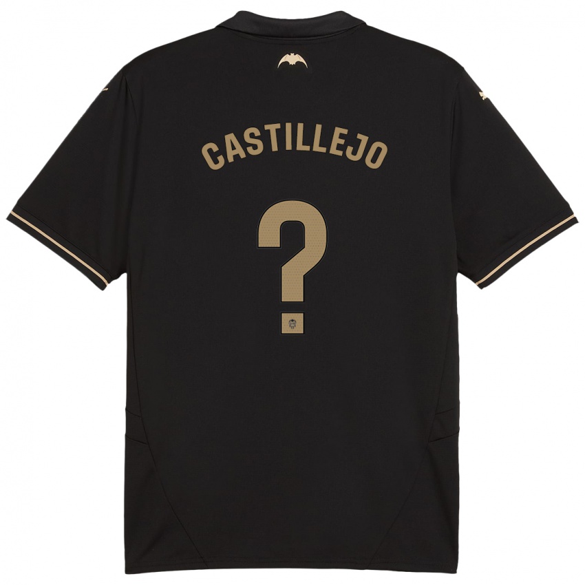 Bambino Maglia Samu Castillejo #0 Nero Kit Gara Away 2024/25 Maglietta