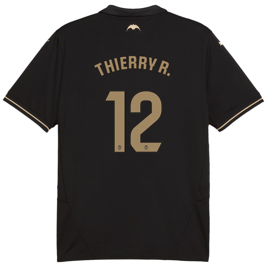 Bambino Maglia Thierry Correia #12 Nero Kit Gara Away 2024/25 Maglietta