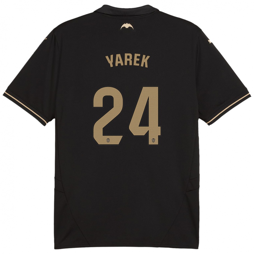 Bambino Maglia Yarek Gasiorowski #24 Nero Kit Gara Away 2024/25 Maglietta