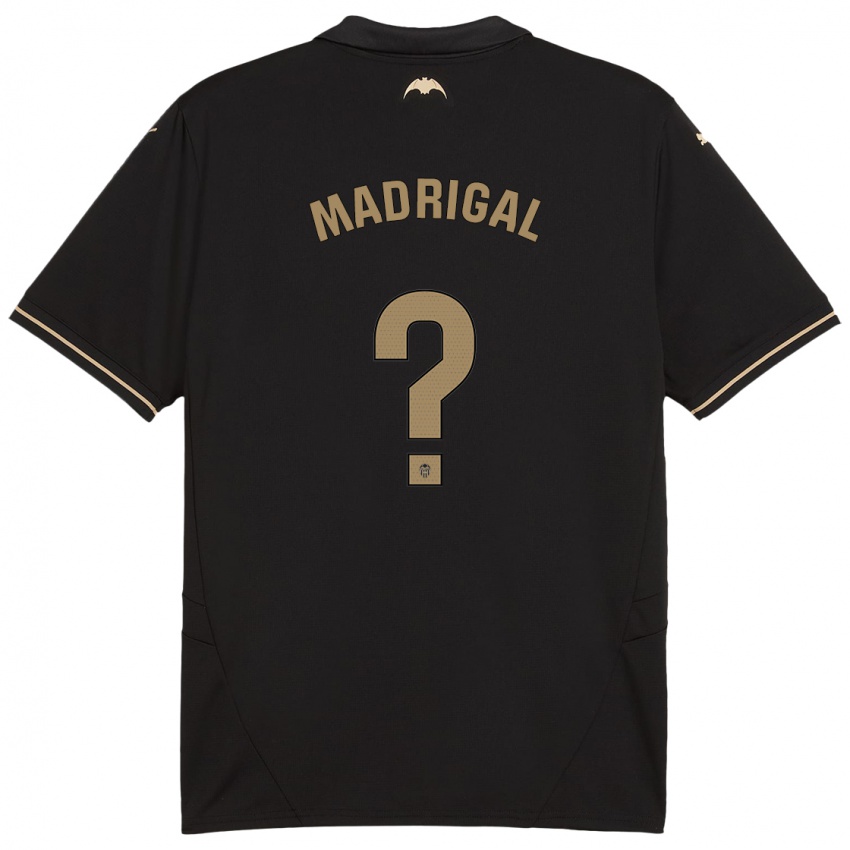 Bambino Maglia Warren Madrigal #0 Nero Kit Gara Away 2024/25 Maglietta