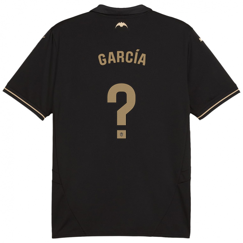 Bambino Maglia Víctor García #0 Nero Kit Gara Away 2024/25 Maglietta