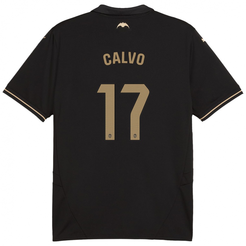 Bambino Maglia Borja Calvo #17 Nero Kit Gara Away 2024/25 Maglietta