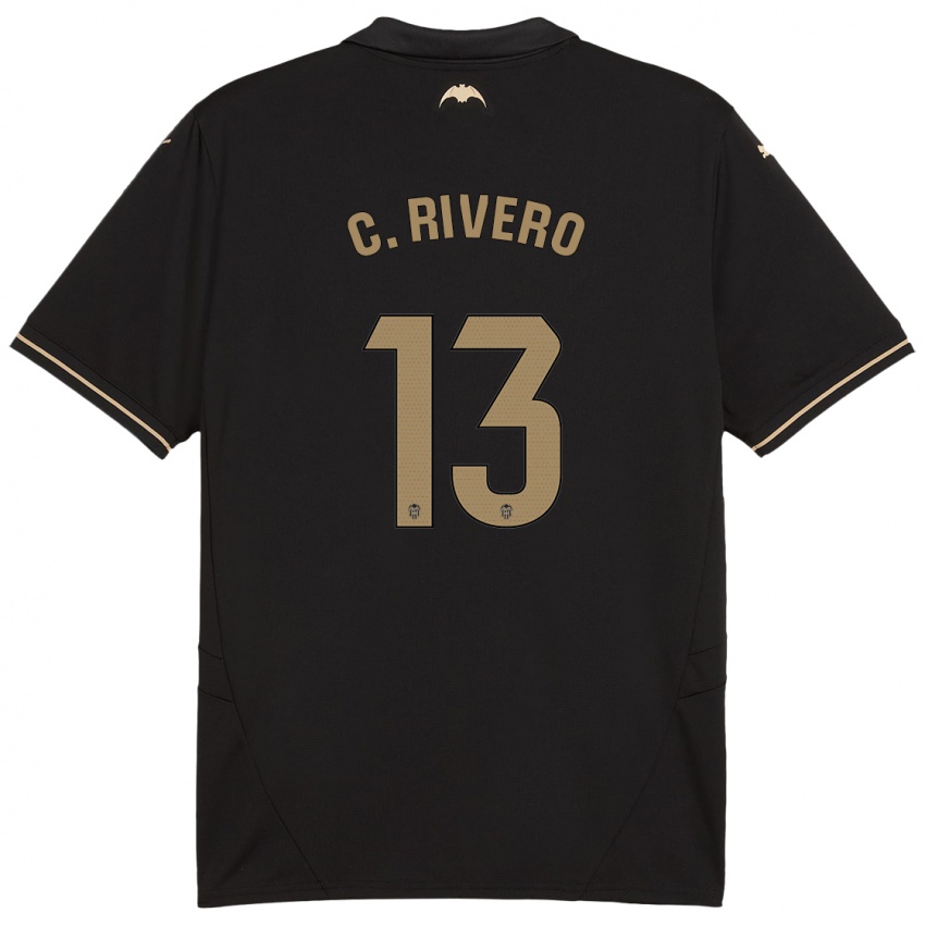 Bambino Maglia Cristian Rivero #13 Nero Kit Gara Away 2024/25 Maglietta