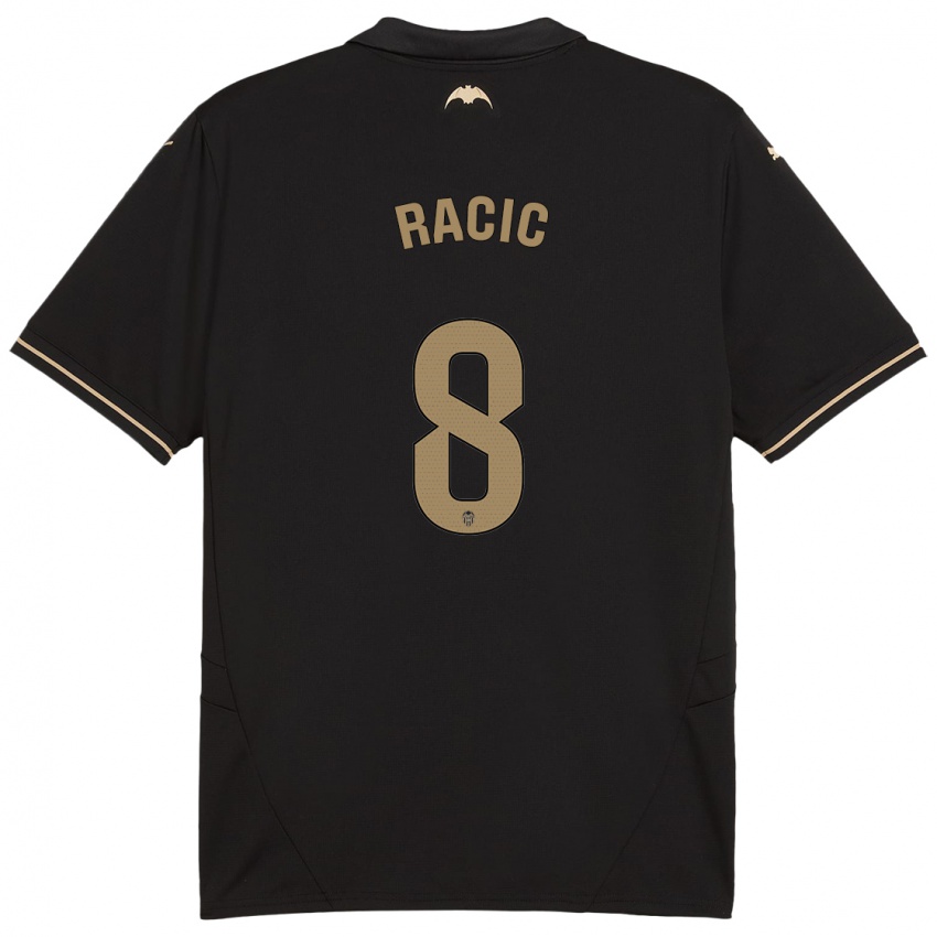 Bambino Maglia Uros Racic #8 Nero Kit Gara Away 2024/25 Maglietta