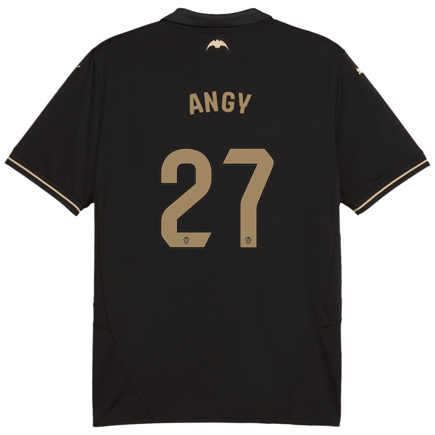 Bambino Maglia Angy #27 Nero Kit Gara Away 2024/25 Maglietta