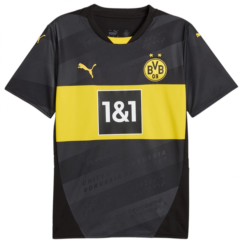 Bambino Maglia Ayman Azhil #6 Nero Giallo Kit Gara Away 2024/25 Maglietta