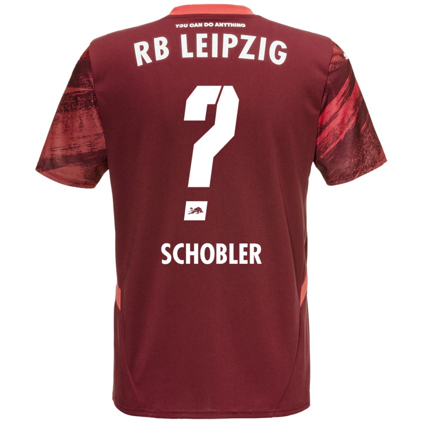 Bambino Maglia Laurin Schößler #0 Borgogna Kit Gara Away 2024/25 Maglietta