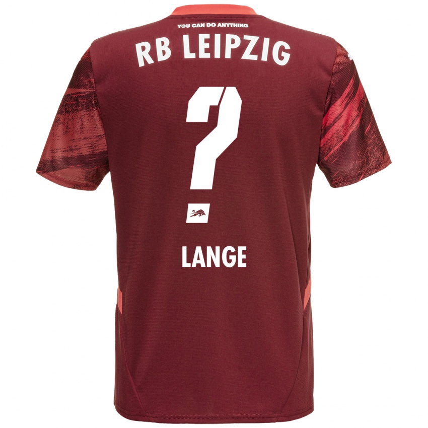 Bambino Maglia Oskar Lange #0 Borgogna Kit Gara Away 2024/25 Maglietta