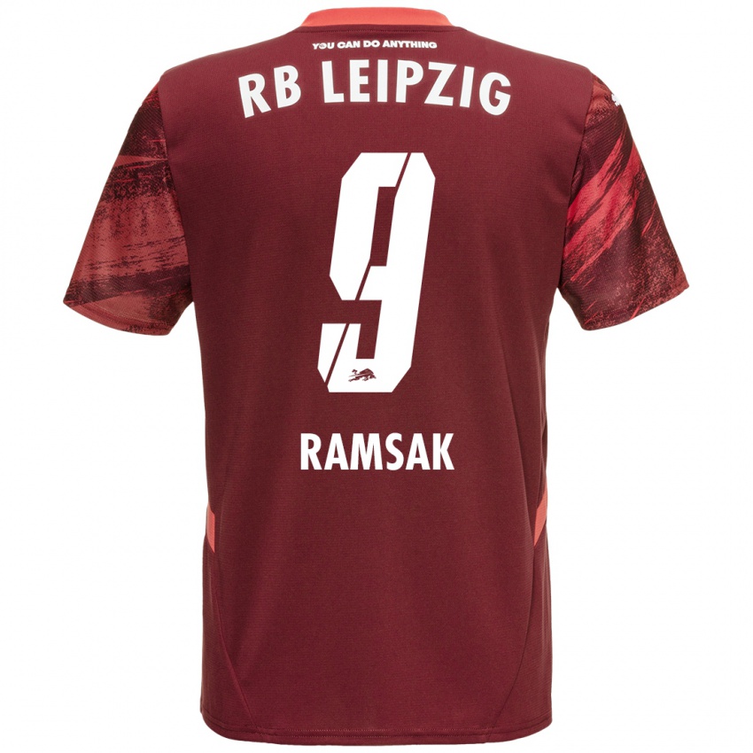 Bambino Maglia Robert Ramsak #9 Borgogna Kit Gara Away 2024/25 Maglietta