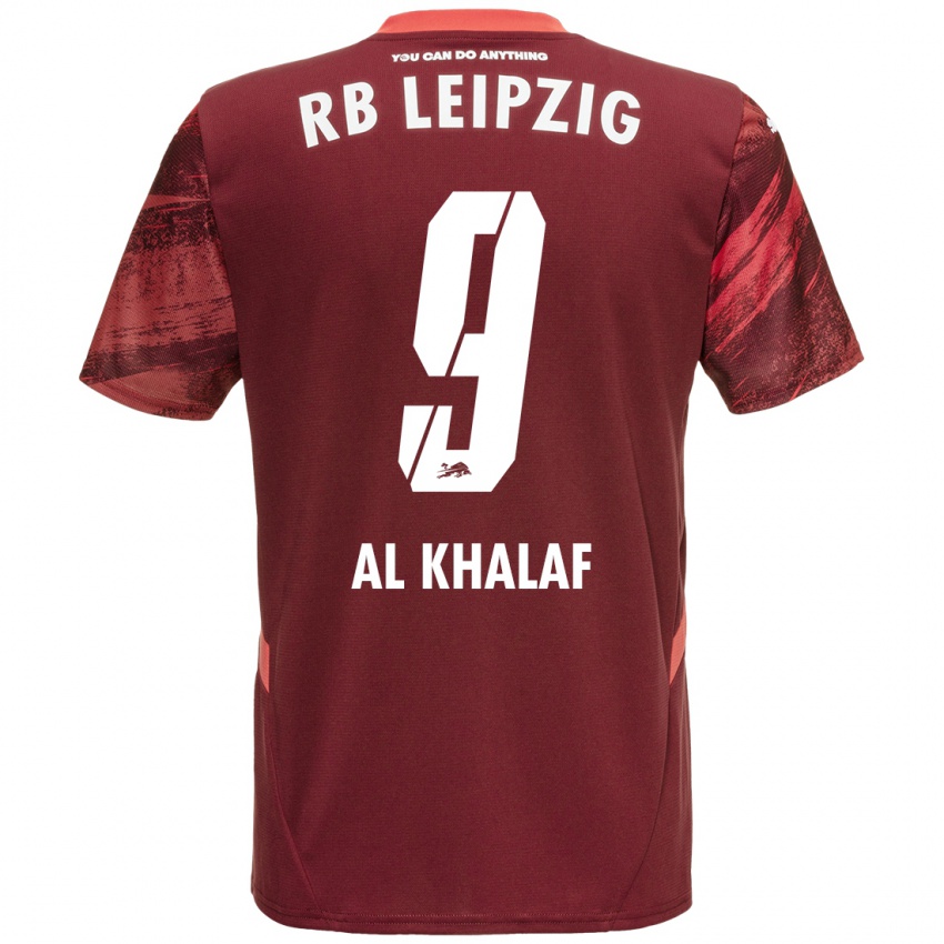 Bambino Maglia Abdul Al Khalaf #9 Borgogna Kit Gara Away 2024/25 Maglietta