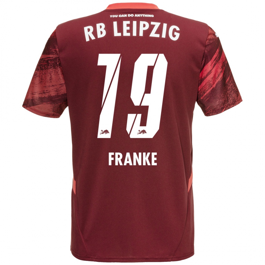 Bambino Maglia Lenny Franke #19 Borgogna Kit Gara Away 2024/25 Maglietta