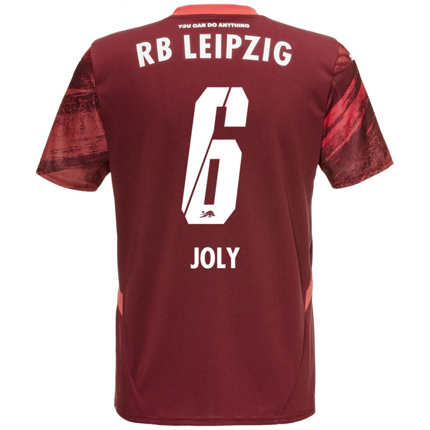 Bambino Maglia Lou-Ann Joly #6 Borgogna Kit Gara Away 2024/25 Maglietta