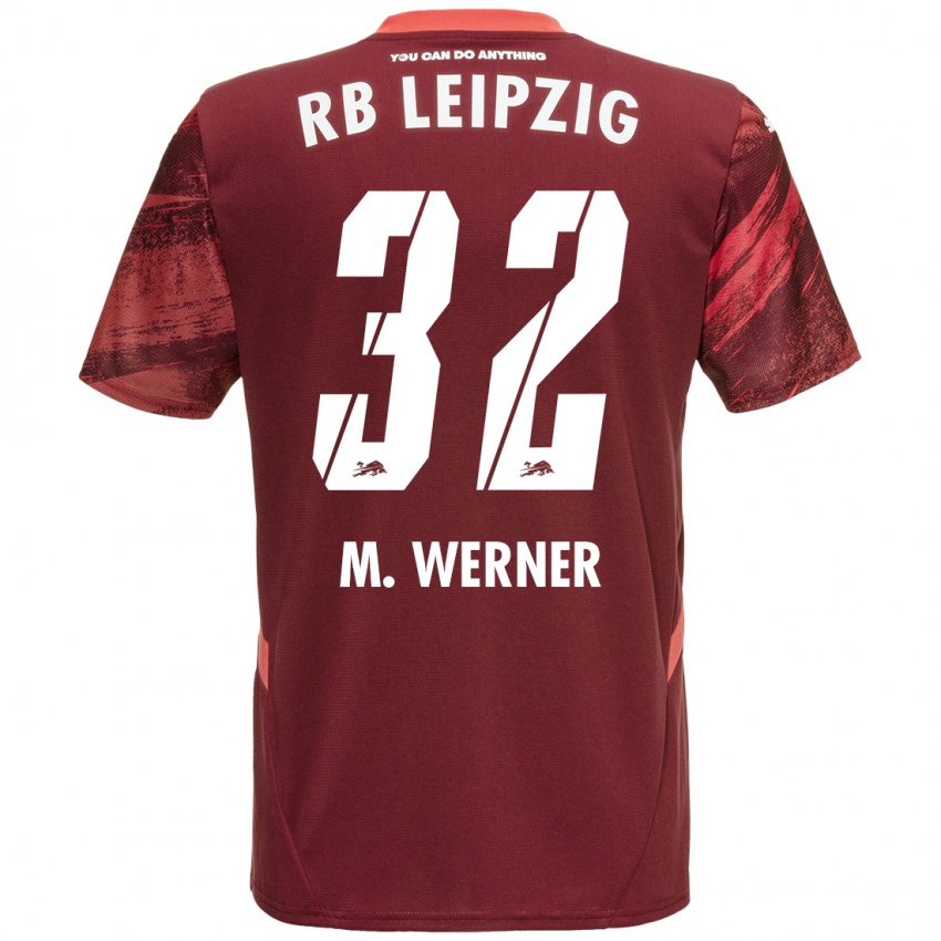 Bambino Maglia Mia Werner #32 Borgogna Kit Gara Away 2024/25 Maglietta