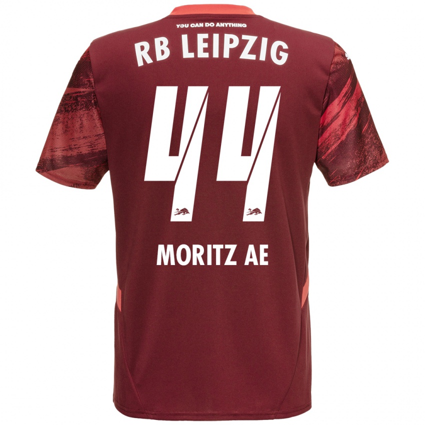 Bambino Maglia Moritz Aé #44 Borgogna Kit Gara Away 2024/25 Maglietta