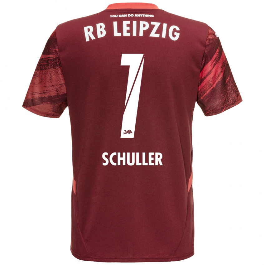 Bambino Maglia Gina Schüller #1 Borgogna Kit Gara Away 2024/25 Maglietta