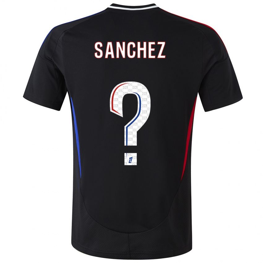 Bambino Maglia Florent Sanchez #0 Nero Kit Gara Away 2024/25 Maglietta