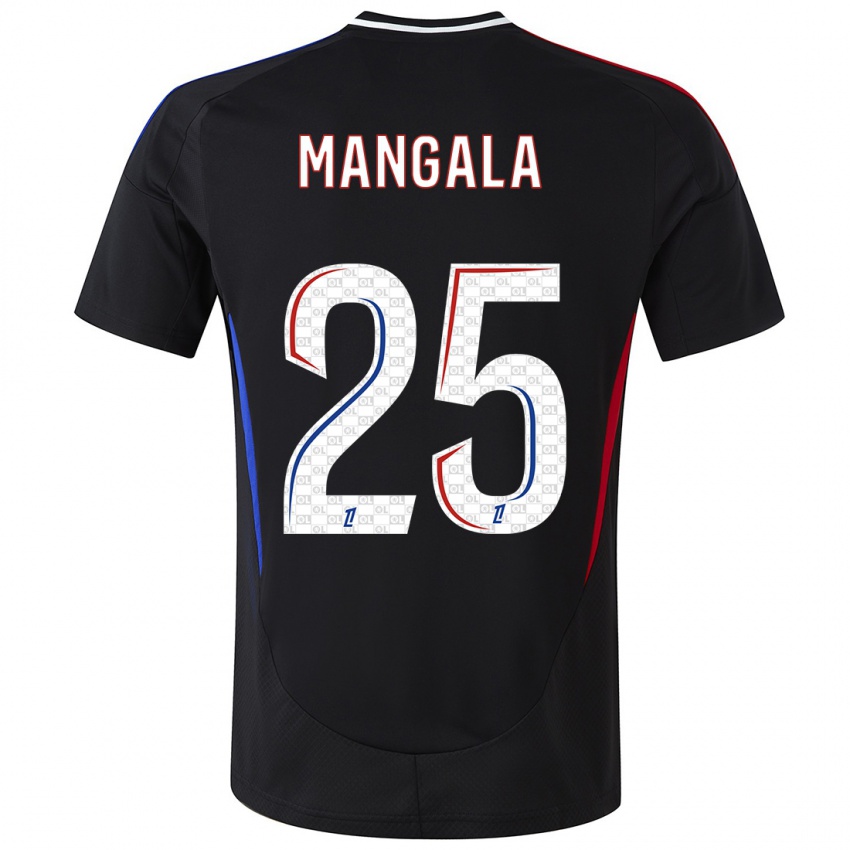 Bambino Maglia Orel Mangala #25 Nero Kit Gara Away 2024/25 Maglietta