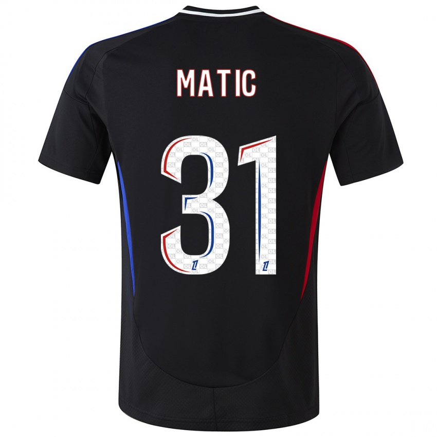 Bambino Maglia Nemanja Matic #31 Nero Kit Gara Away 2024/25 Maglietta