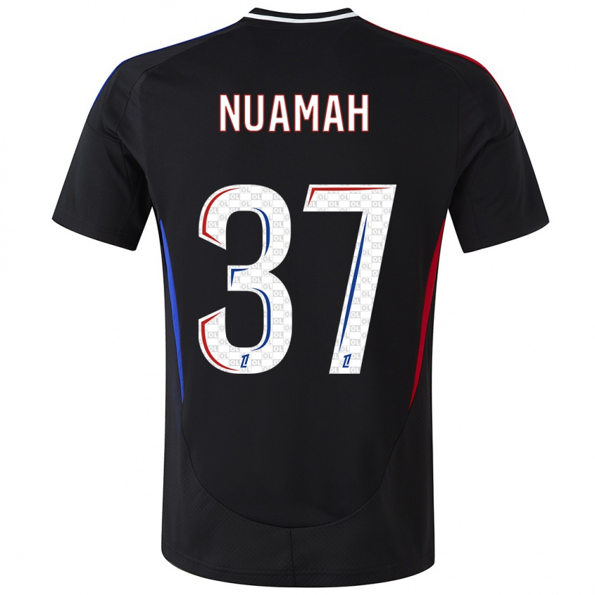 Bambino Maglia Ernest Nuamah #37 Nero Kit Gara Away 2024/25 Maglietta