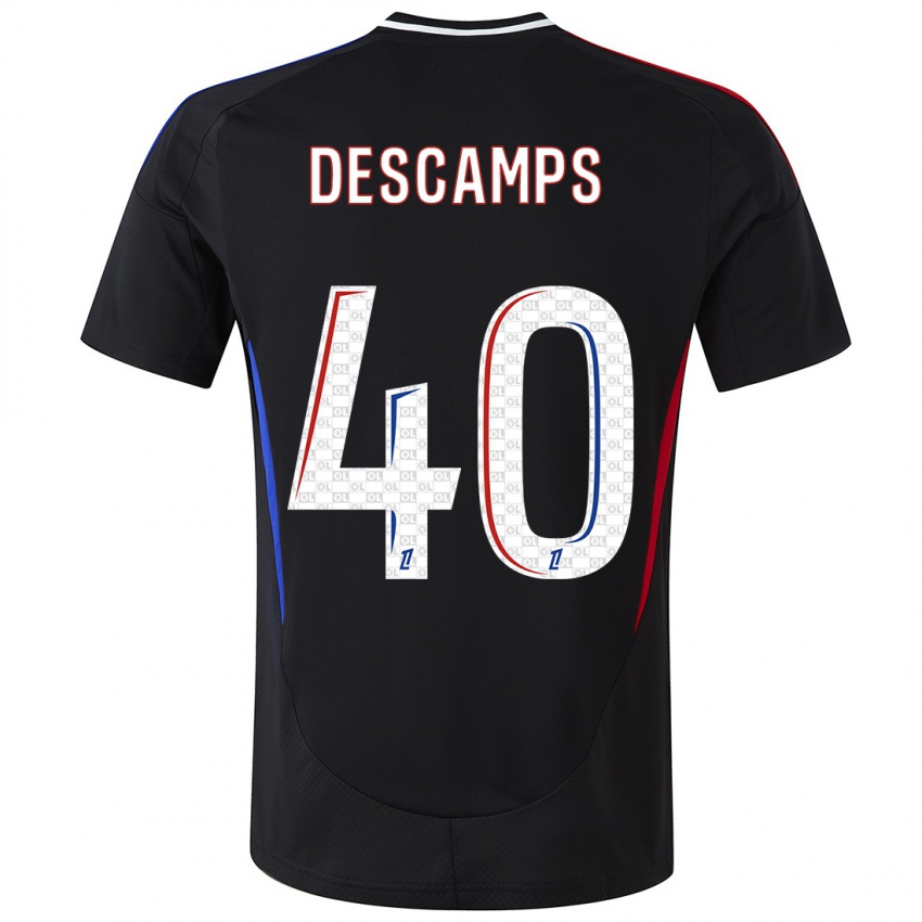 Bambino Maglia Rémy Descamps #40 Nero Kit Gara Away 2024/25 Maglietta