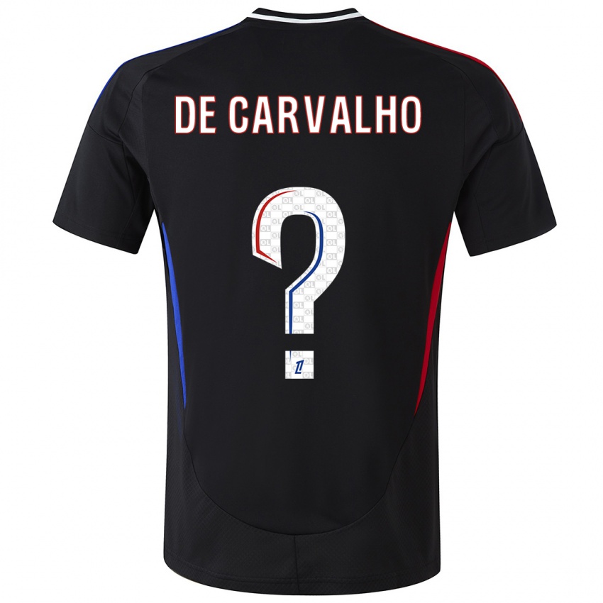 Bambino Maglia Mathys De Carvalho #0 Nero Kit Gara Away 2024/25 Maglietta