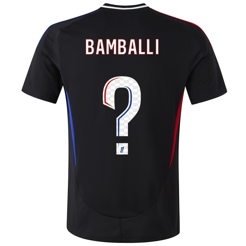 Bambino Maglia Léo Bamballi #0 Nero Kit Gara Away 2024/25 Maglietta