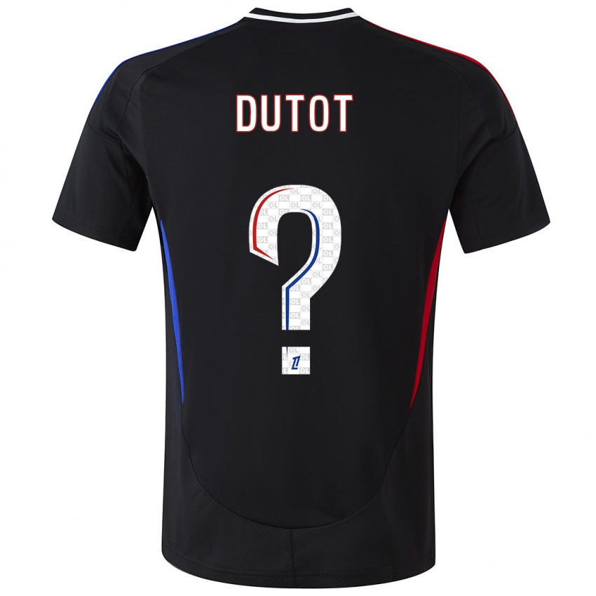 Bambino Maglia Timothée Dutot #0 Nero Kit Gara Away 2024/25 Maglietta