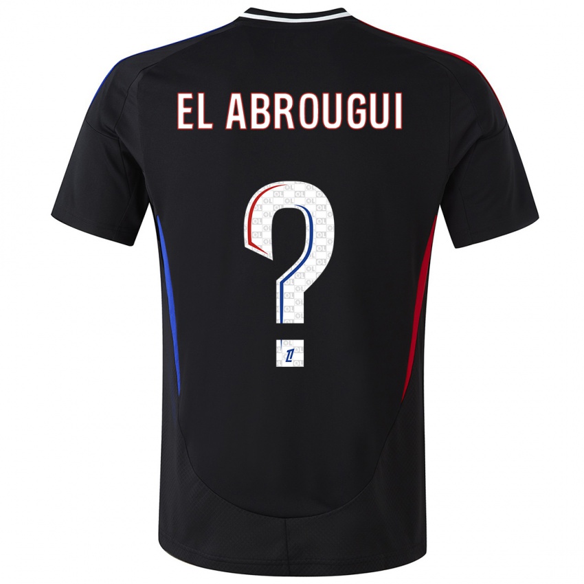 Bambino Maglia Wassim El Abrougui #0 Nero Kit Gara Away 2024/25 Maglietta