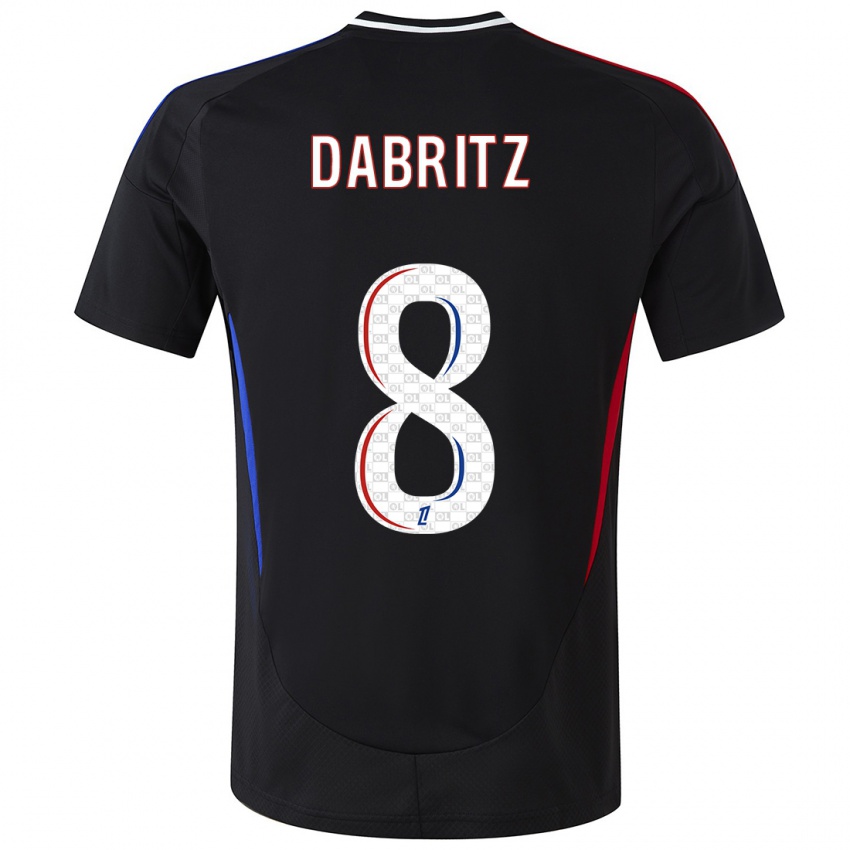 Bambino Maglia Sara Däbritz #8 Nero Kit Gara Away 2024/25 Maglietta