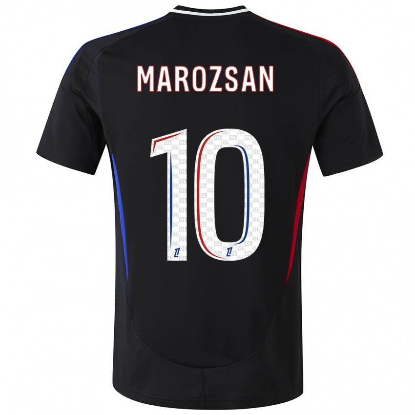 Bambino Maglia Dzsenifer Marozsan #10 Nero Kit Gara Away 2024/25 Maglietta