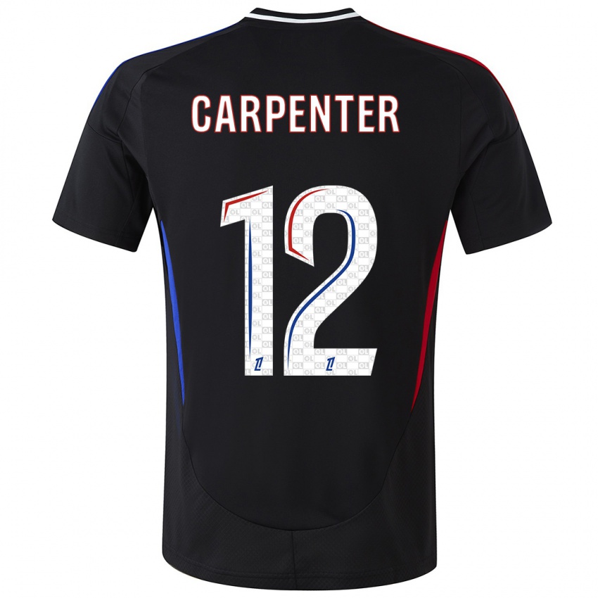 Bambino Maglia Ellie Carpenter #12 Nero Kit Gara Away 2024/25 Maglietta