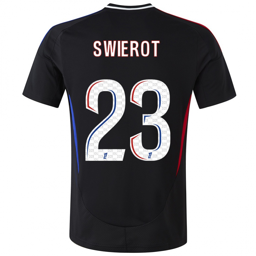 Bambino Maglia Julie Swierot #23 Nero Kit Gara Away 2024/25 Maglietta