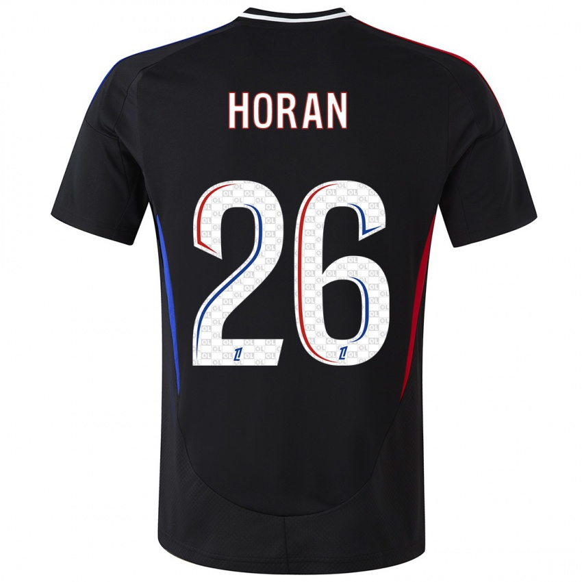 Bambino Maglia Lindsey Horan #26 Nero Kit Gara Away 2024/25 Maglietta