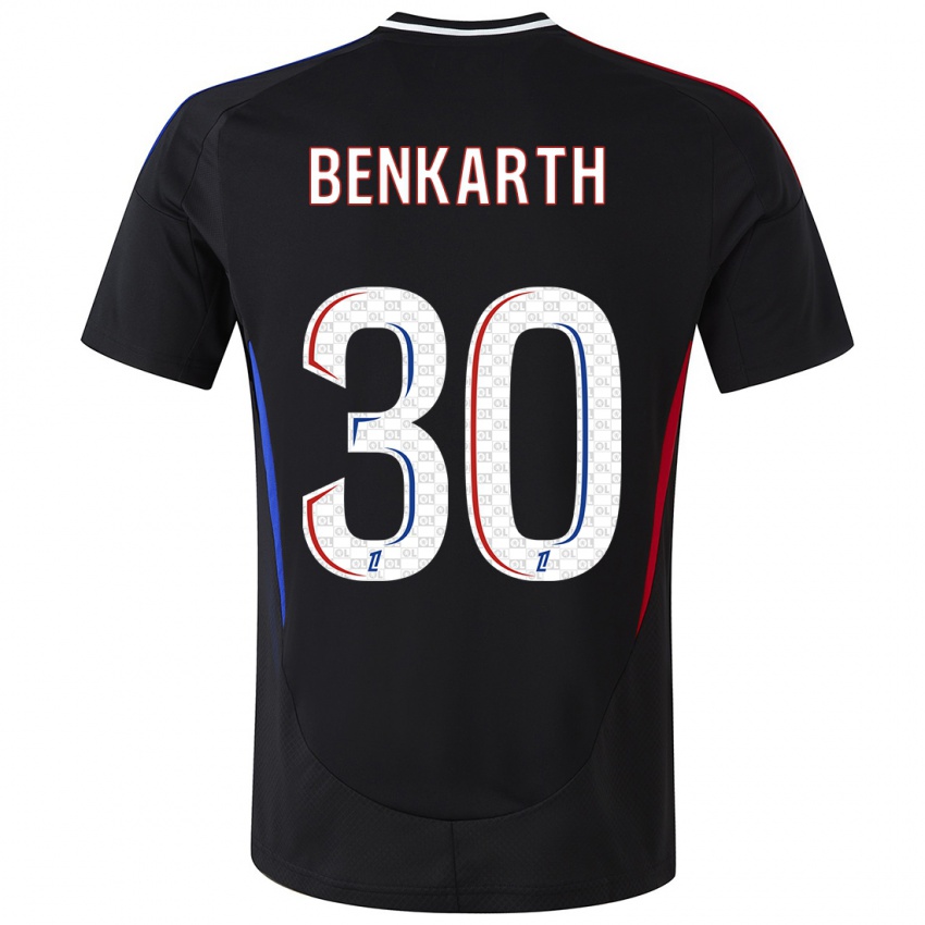 Bambino Maglia Laura Benkarth #30 Nero Kit Gara Away 2024/25 Maglietta