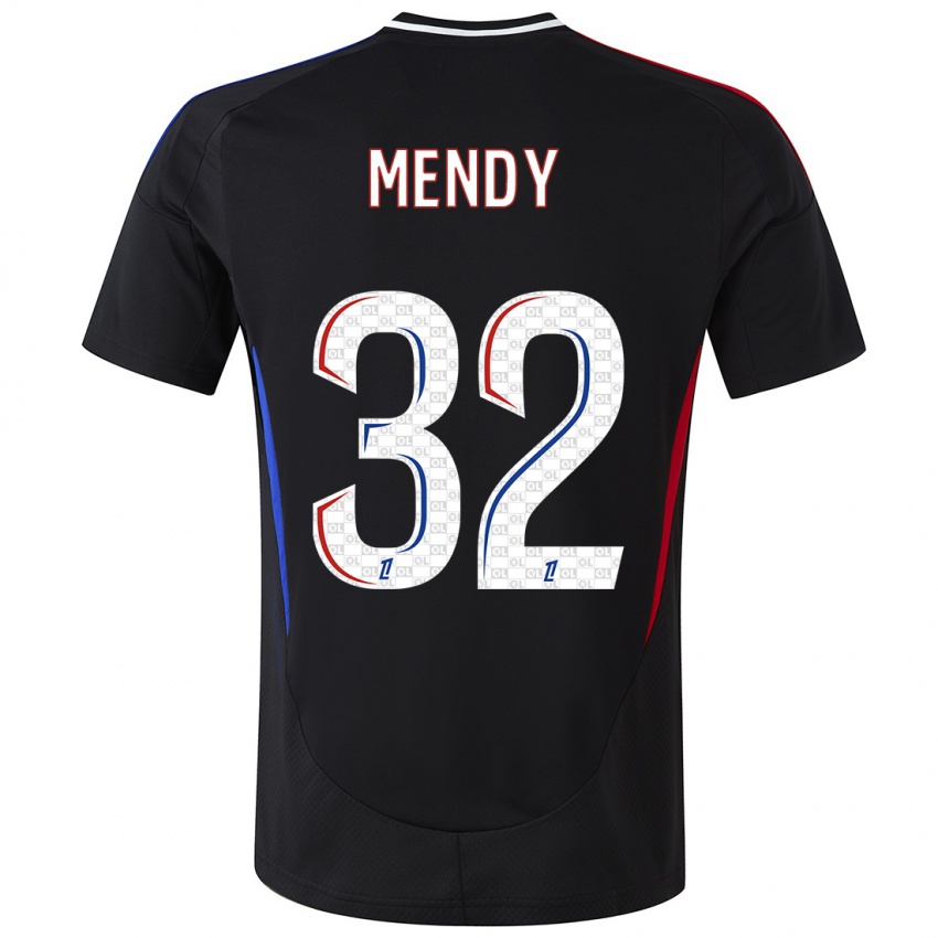 Bambino Maglia Maeline Mendy #32 Nero Kit Gara Away 2024/25 Maglietta