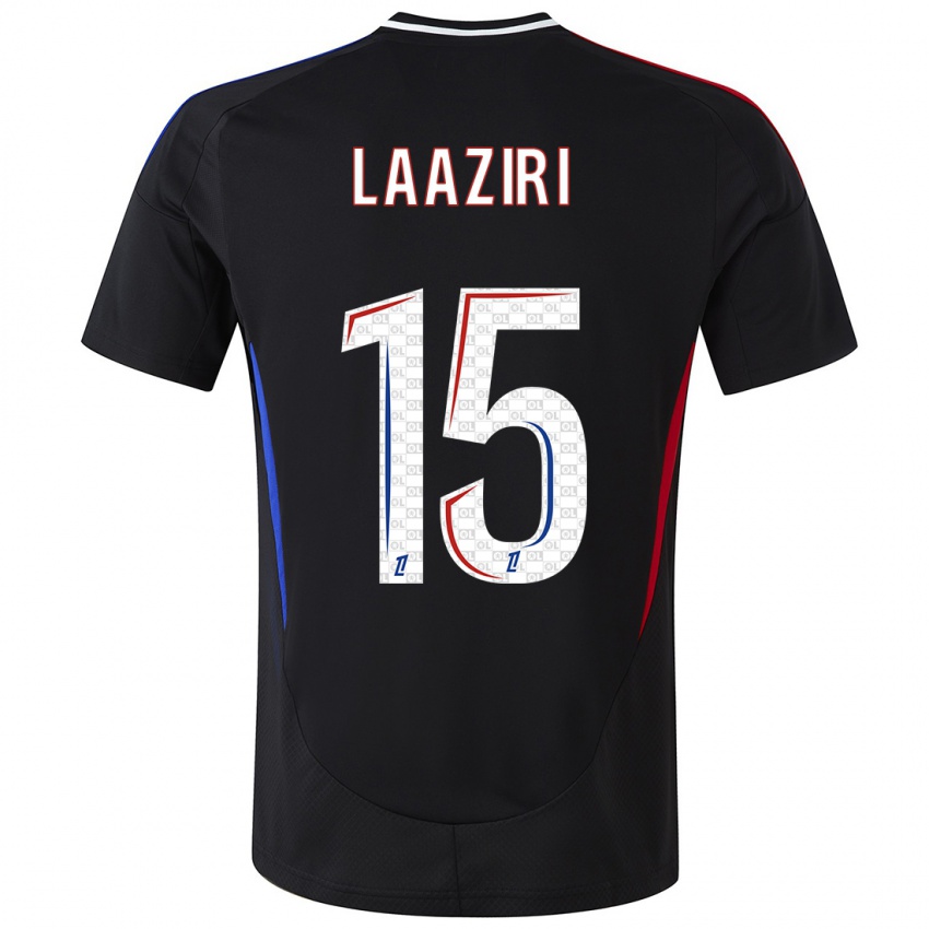 Bambino Maglia Achraf Laaziri #15 Nero Kit Gara Away 2024/25 Maglietta